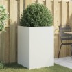 Jardinera de acero laminado en frío blanco 52x48x75 cm