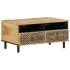 Mesa de centro de madera maciza mango 80x54x40