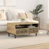 Mesa de centro de madera maciza mango 80x54x40