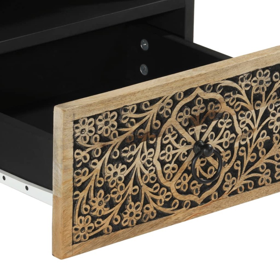 Mesa de centro de madera maciza mango 80x54x40