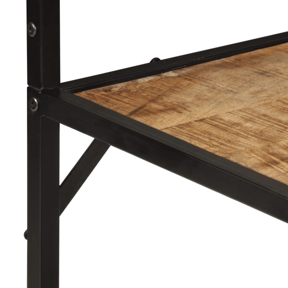 Perchero madera maciza mango y hierro 90x35x180