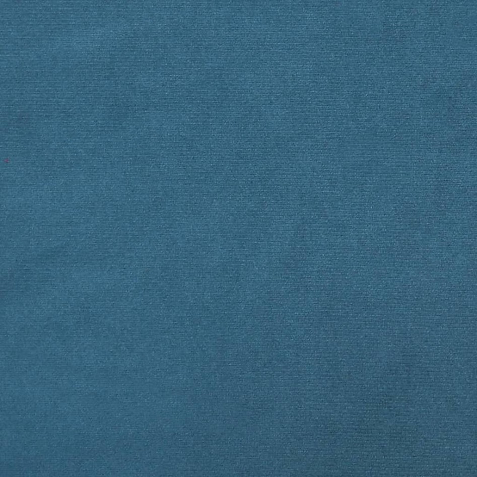 Estructura cama con cabecero terciopelo azul 80x200