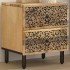 Mesita de noche de madera maciza de mango 40x33x46