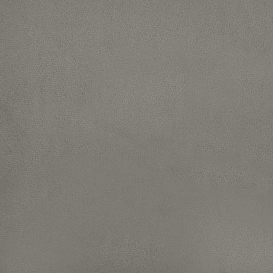 Colchón muelles ensacados terciopelo gris claro 120x190x20