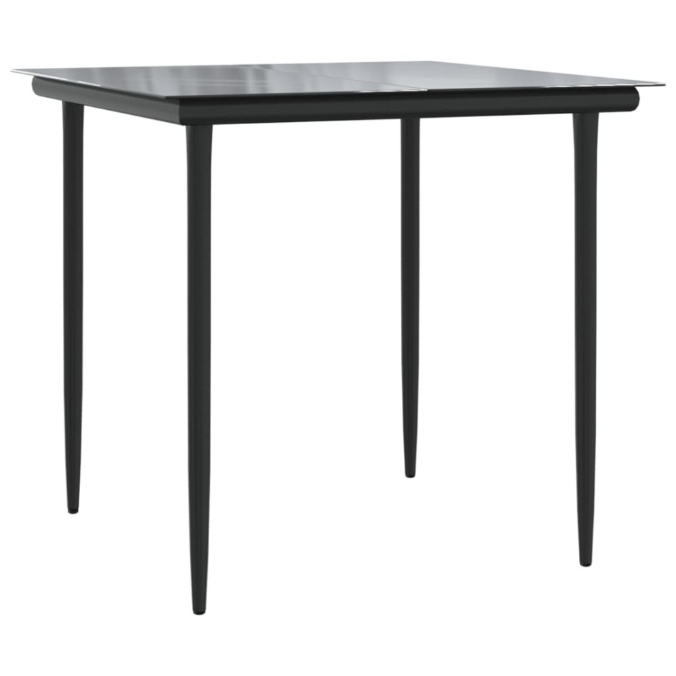 Set comedor de jardín 3 piezas con cojines ratán sintético
