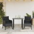 Set comedor de jardín 3 pzas con cojines ratán sintético