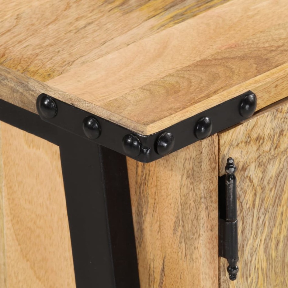 Mueble de TV madera maciza de mango 110x35x40