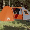 Tienda de campaña 6 personas tafetán 185T gris y naranja