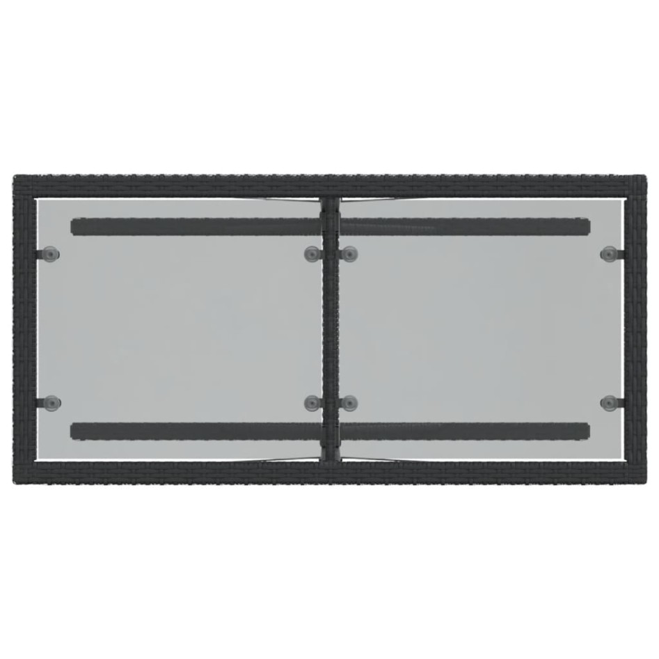 Mesita y sillas con cojines 3 piezas ratán sintético