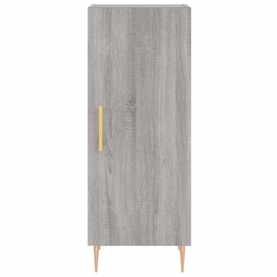 Aparador alto madera contrachapada gris Sonoma 34,5x34x180