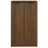 Mueble zapatero madera contrachapada marrón roble 59x35x100