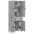 Aparador alto madera contrachapada gris hormigón 69,5x34x180