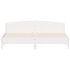 Estructura de cama con cabecero madera de pino blanco