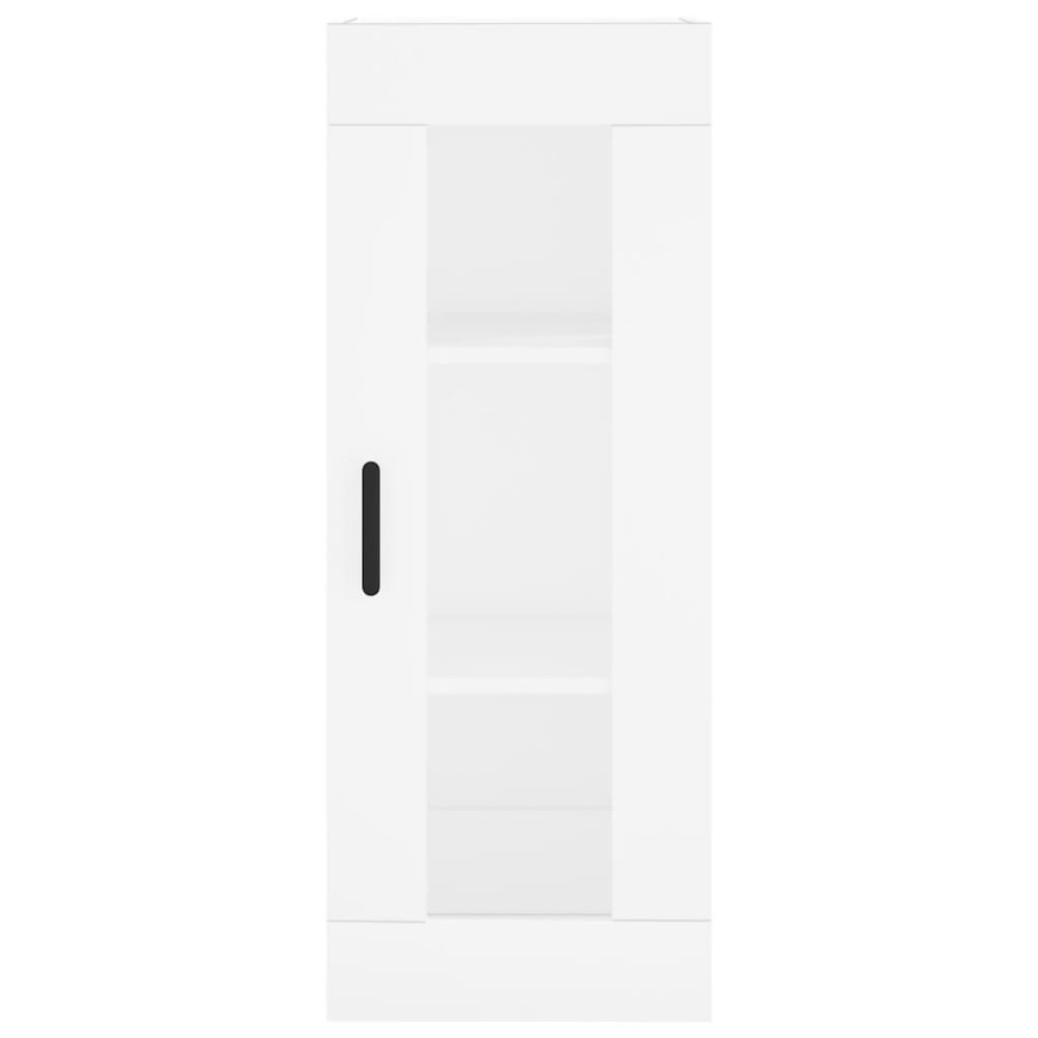 Aparador alto madera contrachapada blanco 34,5x34x180