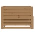 Sofá cama extraíble madera de pino marrón miel 2x(90x200)