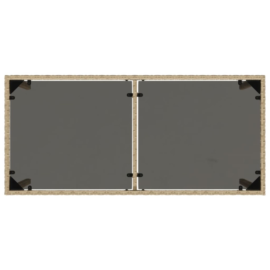 Set comedor de jardín 5 pzas con cojines ratán sintético