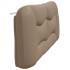 Cabecero de cama acolchado cuero sintético capuchino 200