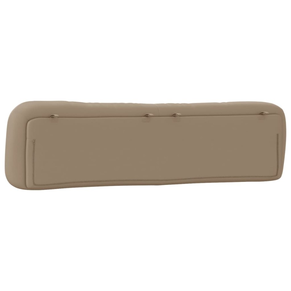 Cabecero de cama acolchado cuero sintético capuchino 200