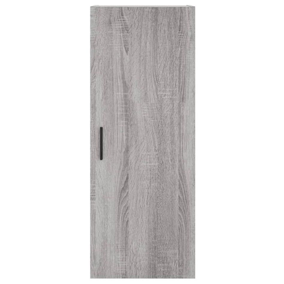 Aparador alto madera contrachapada gris Sonoma 34,5x34x180
