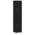Aparador de madera contrachapada negro 34,5x34x180