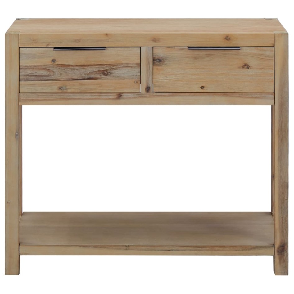 Mesa consola de madera maciza de acacia 82x33x73