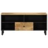 Mueble de TV madera maciza de mango 100x33x46