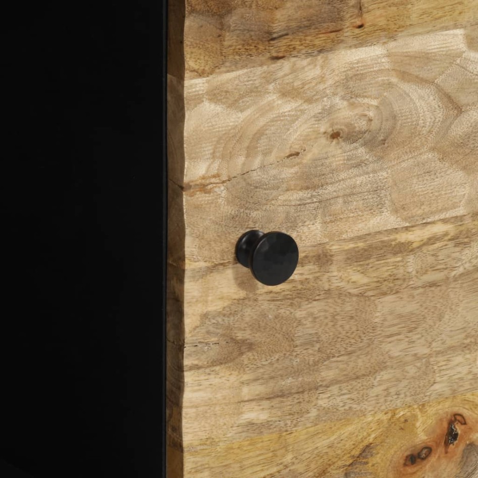 Armario auxiliar madera maciza de mango 80x33x75