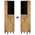Mueble de baño madera maciza de mango 38x33x160
