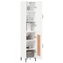 Aparador alto madera contrachapada blanco 34,5x34x180