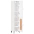 Aparador alto madera contrachapada blanco 34,5x34x180