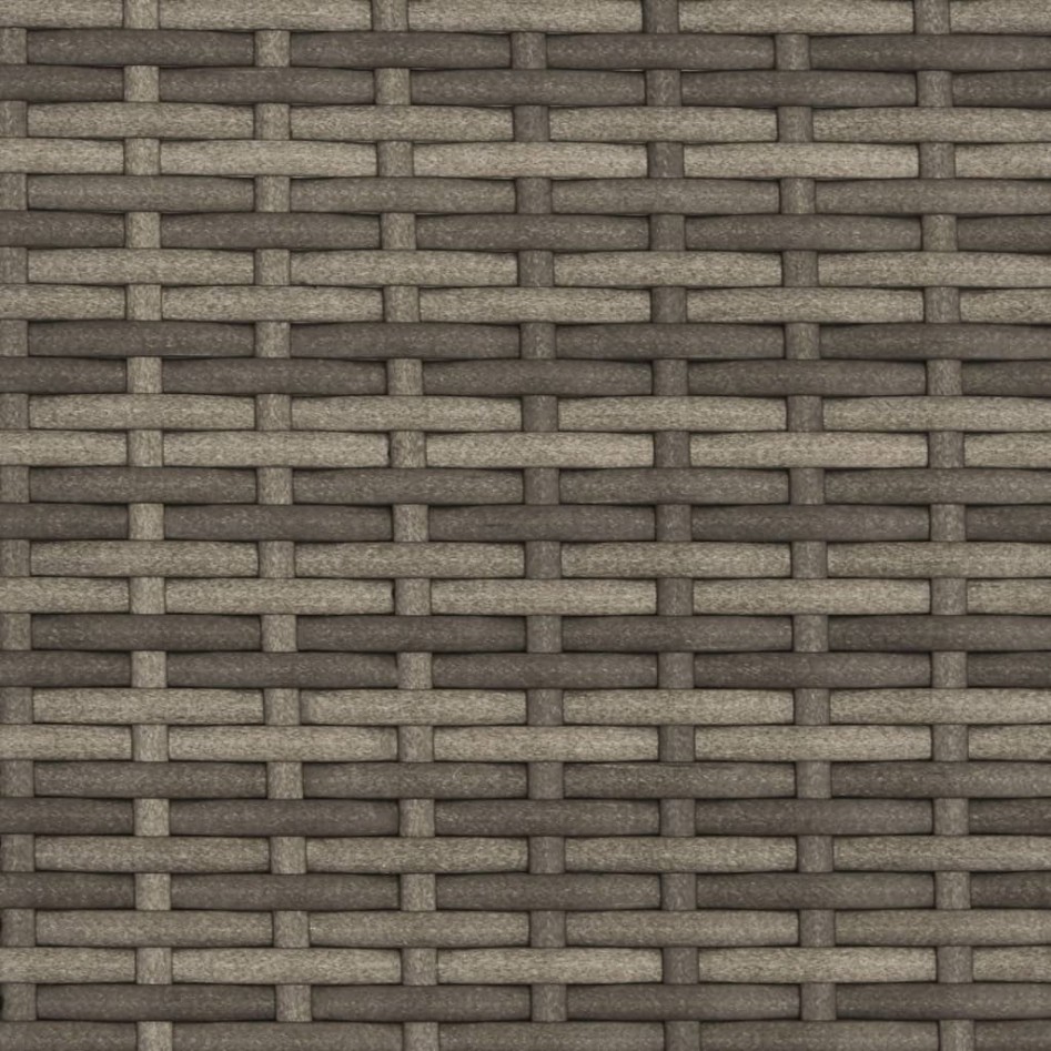 Sofá de jardín 2 plazas con toldo y taburetes ratán PE