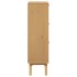 Zapatero OLDEN madera maciza de pino gris y marrón 55x35x120