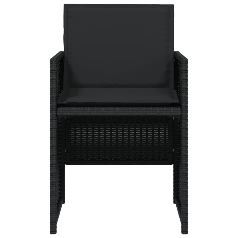 Set de muebles jardín 5 pzas con cojines ratán sintético