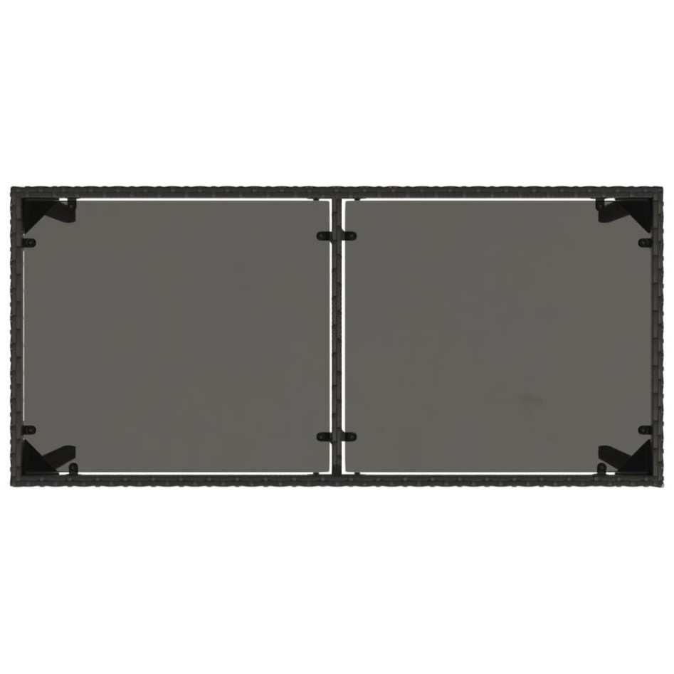 Set de muebles jardín 5 pzas con cojines ratán sintético