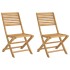 Sillas de jardín plegables 2 uds madera acacia 48,5x61,5x87