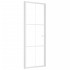 Puerta interior vidrio EGS y aluminio blanco 76x201,5