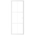 Puerta interior vidrio EGS y aluminio blanco 76x201,5