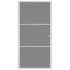 Puerta interior vidrio EGS y aluminio blanco 102,5x201,5