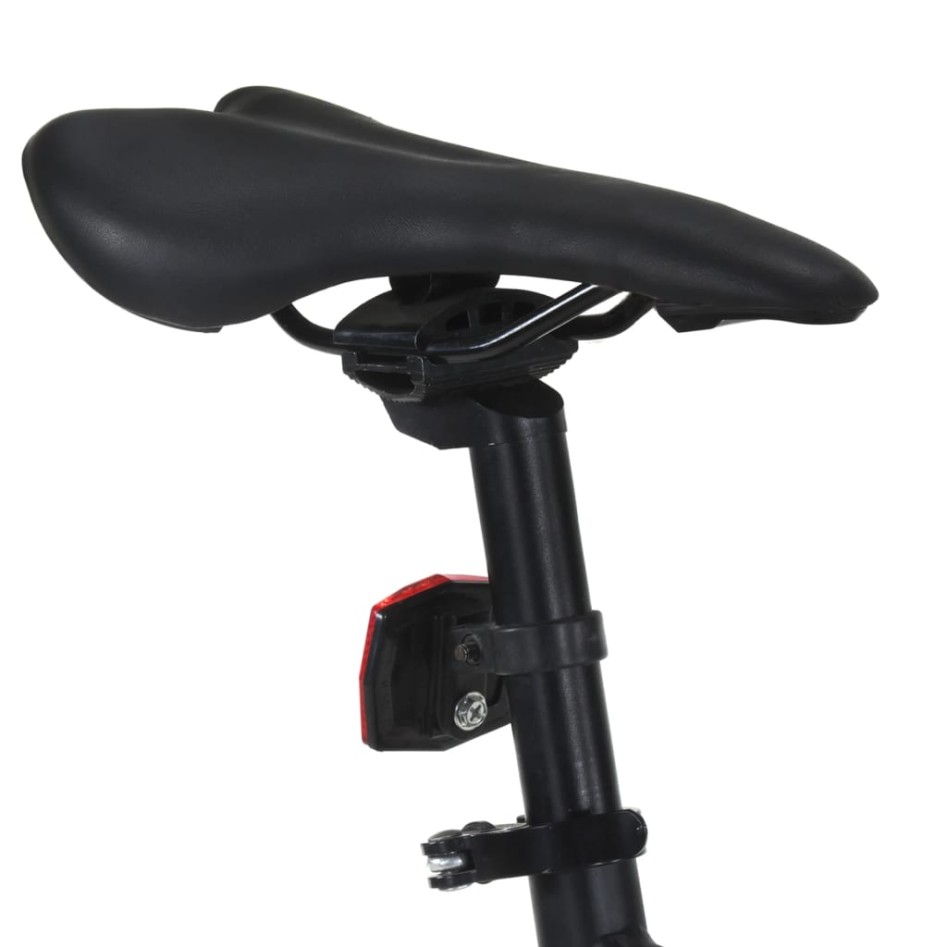 Bicicleta de piñón fijo negro y azul 700c 55