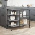 Carrito de cocina madera ingeniería gris Sonoma 100x45x89,5