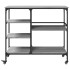 Carrito de cocina madera ingeniería gris Sonoma 100x45x89,5
