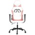 Silla gaming de masaje cuero sintético blanco y