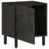 Mesitas de noche 2 uds madera maciza de mango negro 40x33x46