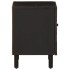 Mesitas de noche 2 uds madera maciza de mango negro 40x33x46