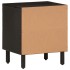 Mesitas de noche 2 uds madera maciza de mango negro 40x33x46