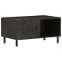 Mesa de centro madera maciza de mango negra 80x50x40