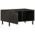 Mesa de centro madera maciza de mango negra 80x50x40