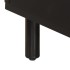 Mesa de centro madera maciza de mango negra 80x50x40