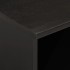 Mueble de TV madera maciza de mango negro 100x33x46