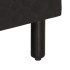 Mueble de TV madera maciza de mango negro 100x33x46